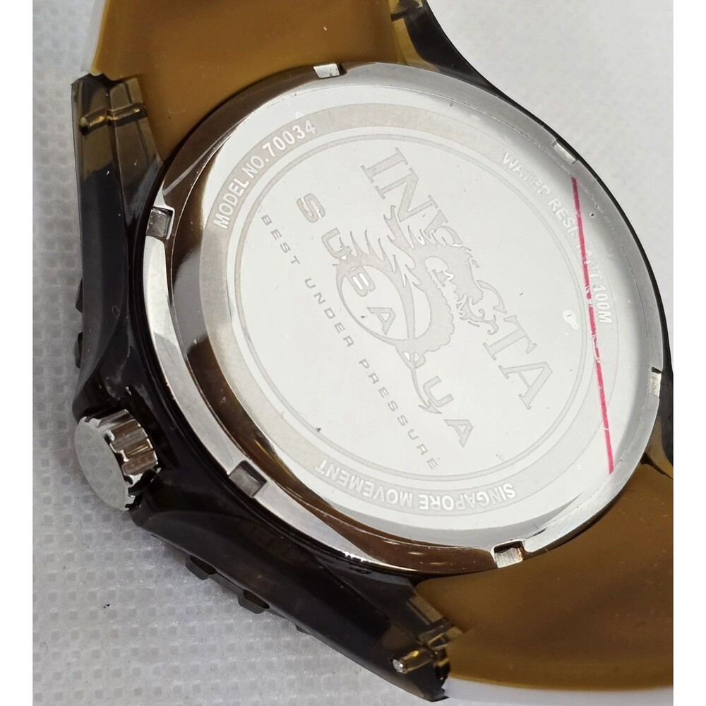 Invicta Subaqua Men’s Watch 44mm Dark Brown White 70034 New In Box - Picture 7 of 7